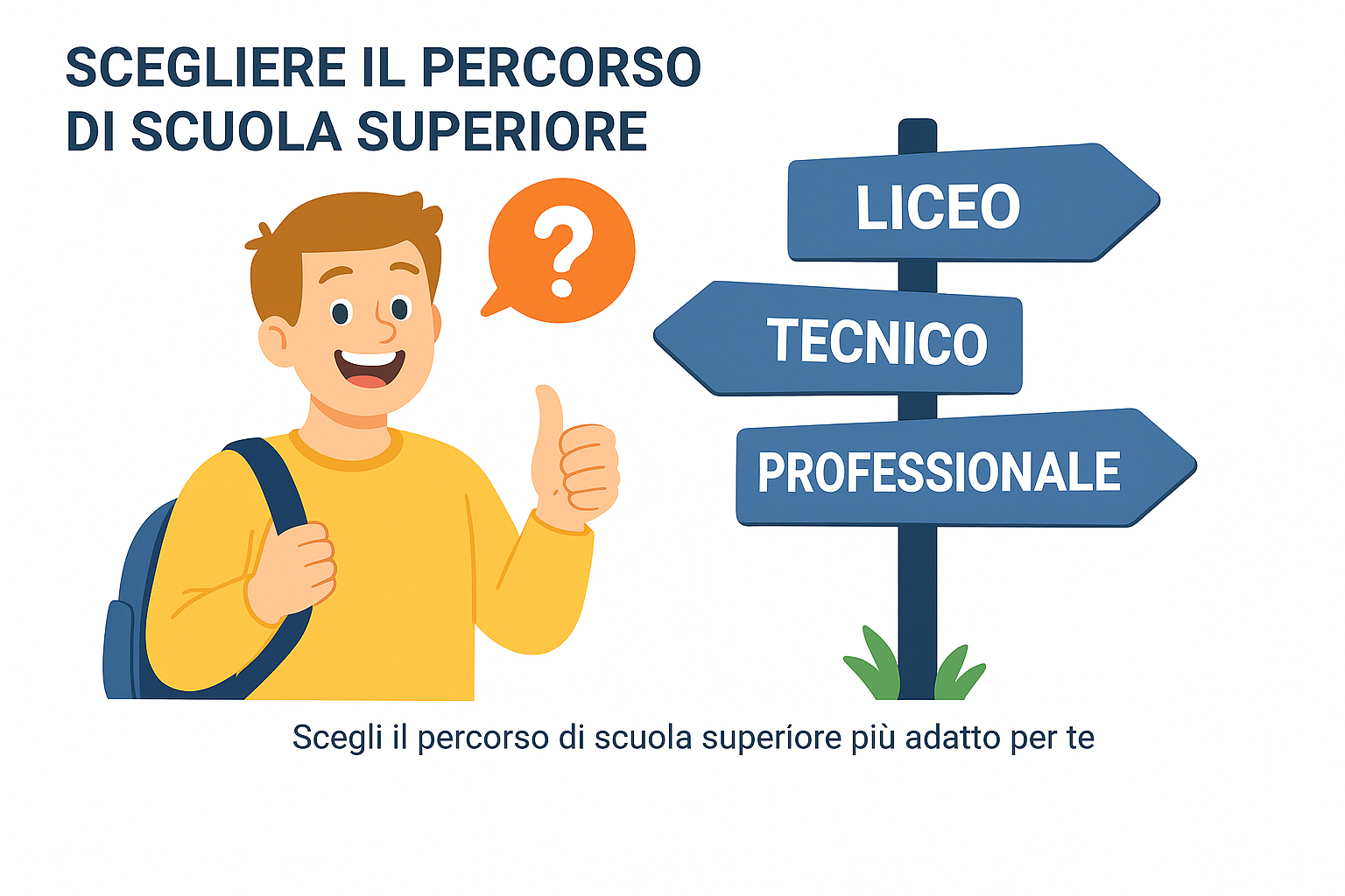 scegliere il percorso superiore